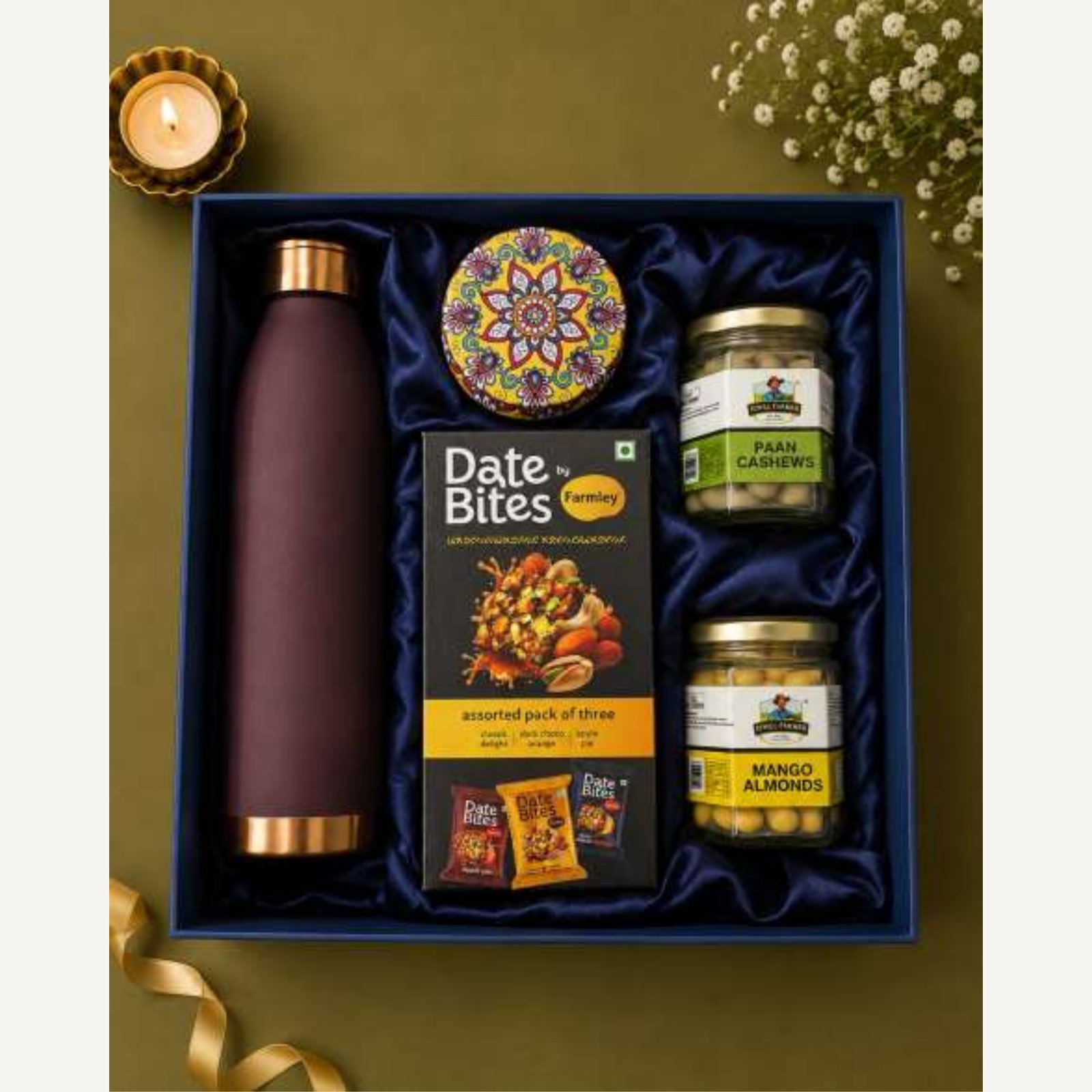 The Celebration Deluxe Hamper, a corporate Diwali hamper by Iconiq Gifts.